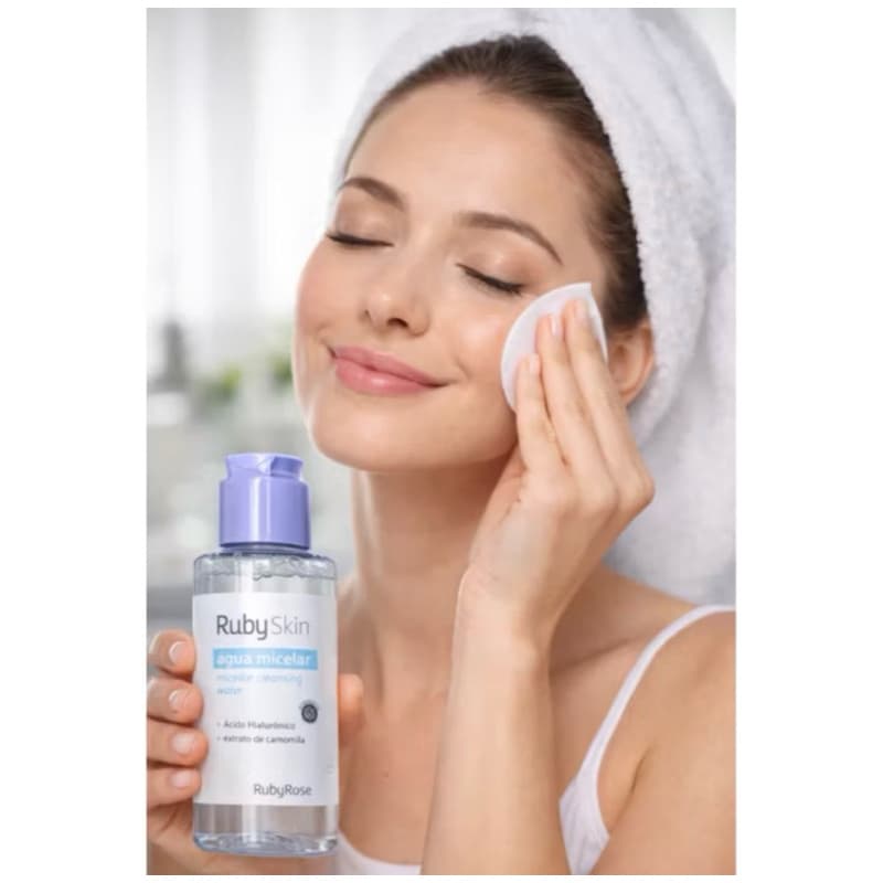 Água Micelar com Ácido Hialurônico Limpeza Completa Ruby Skin 150ML