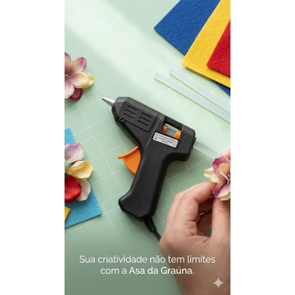 Pistola de Cola Quente Bivolt 10W – Praticidade e Precisão para seus Projetos!