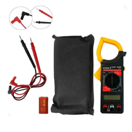 Alicate Amperímetro Digital Profissional 1000A Bivolt Clamp Meter com Bolsa e Ponta de Prova