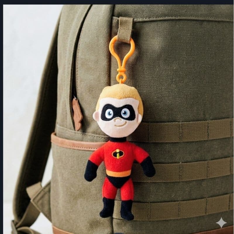 Chaveiro de Pelúcia Os Incríveis  - Pingente de Bolsa - Acessórios - Mochila.