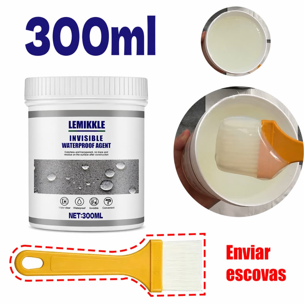 Agente De Revestimento Transparente Anti-Vazamento À Prova D'água Invisível 30/100/300ML , Cola De Reparo Parede