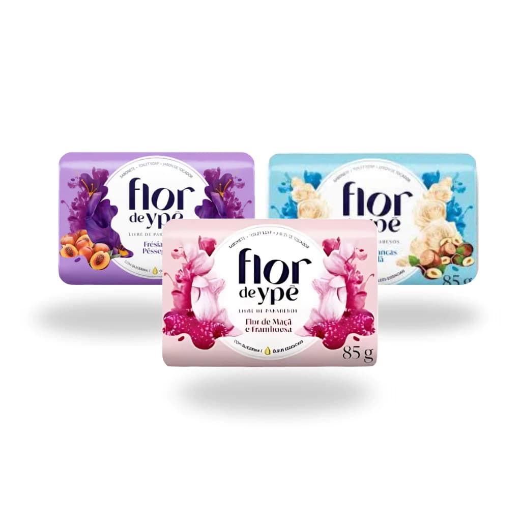 Kit 6/12 Sabonete Flor de Ype Diversos Aromas