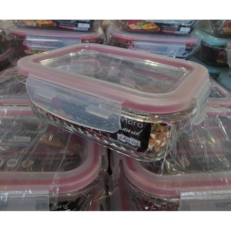 KIT 02 Potes vidro 640ml