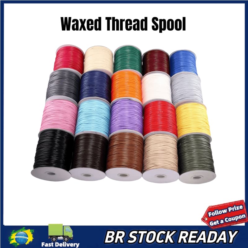 ✅[BR Seller]Rolo De Fio Encerado - 150 Metros - 1.5mm - 28 Cores