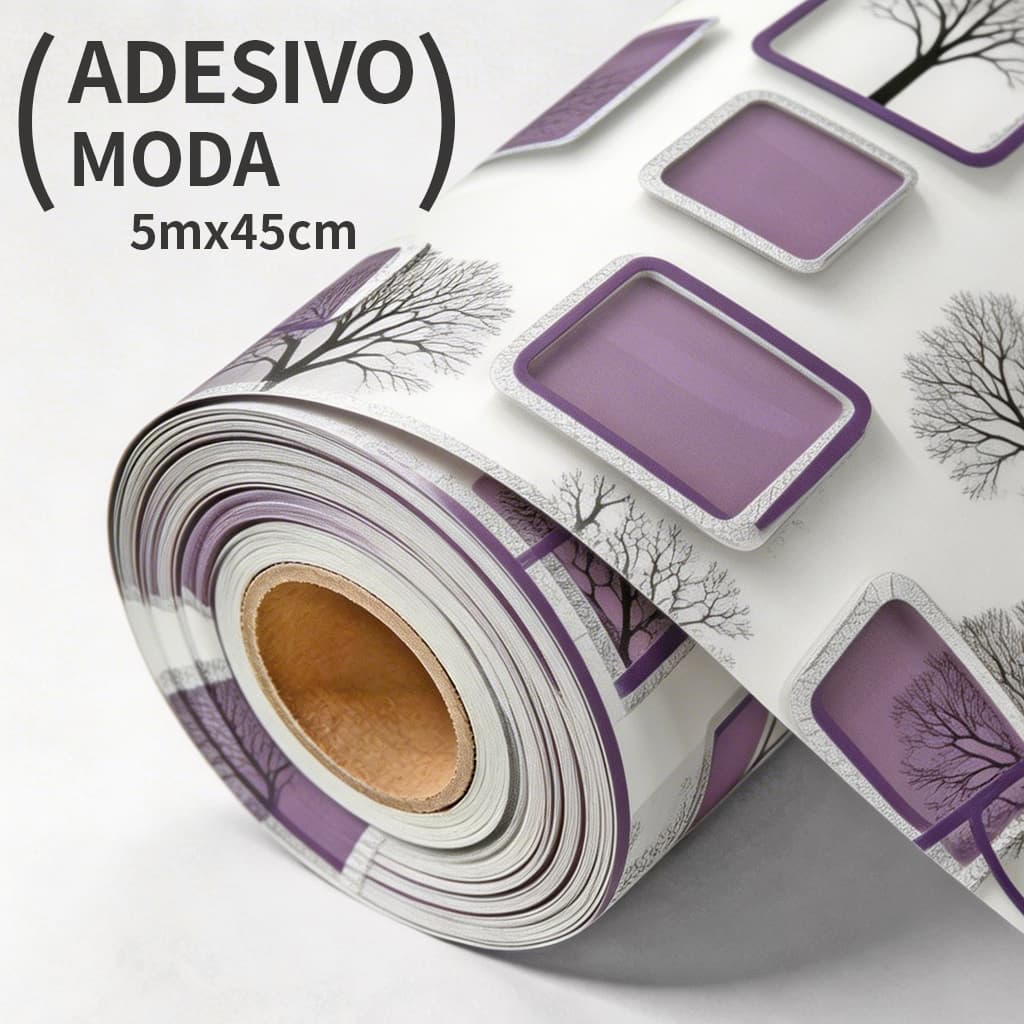 Papel de Parede 3D Autocolante 45cm×5m, Fácil Aplicação, Sem Cola, Resistente e Decorativo para Sala, Quarto e Cozinha
