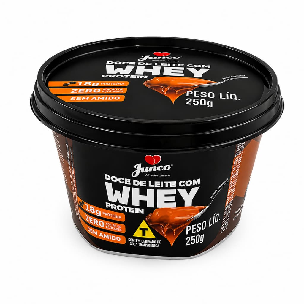 Doce de Leite Fit Zero Açúcar com 18g Whey Protein 250g Sobremesa Saudável Proteica Dieta Low Carb