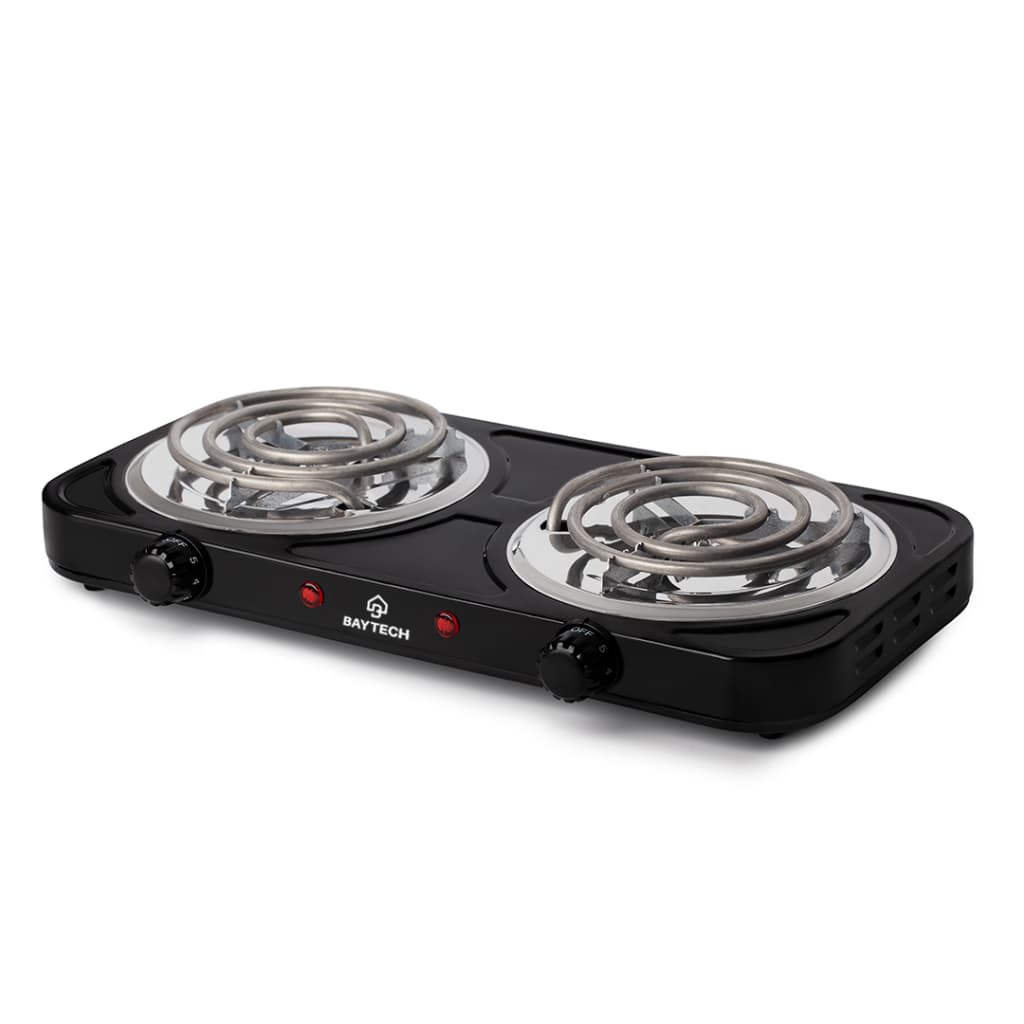 Fogareiro Elétrico 2 Bocas Espiral 2000W Baytech Compacto Resistente
