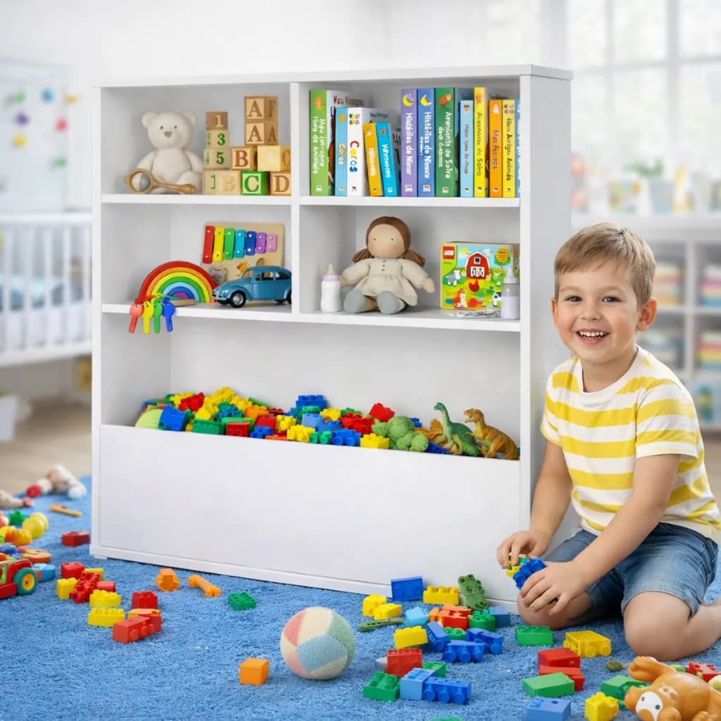 Guarda Brinquedos Organizador Infantil Organizador de Brinquedo com Baú Móvel Organizador Infantil