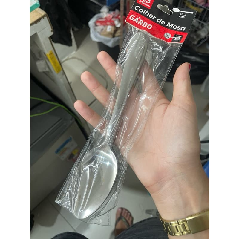 Kit Colher De Mesa Pesado em Aço Inox