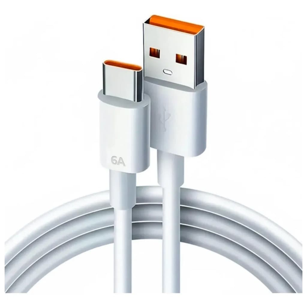 Cabo USB Tipo C Turbo 30W Reforçado1m Trançado 6A