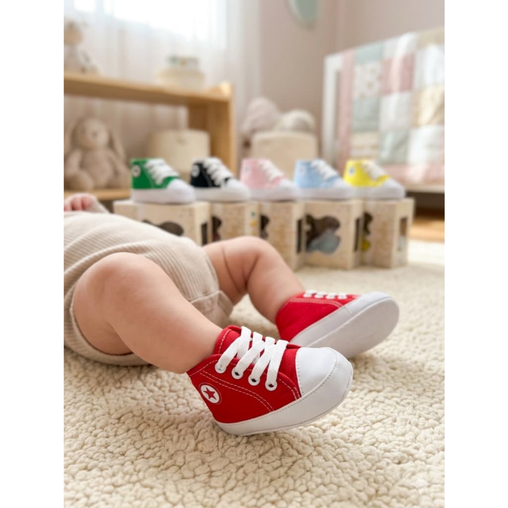 Tênis Bebê Casual Conforto Entrega Rápida Recém Nascido Macio Leve Primeiros Passos Promoção