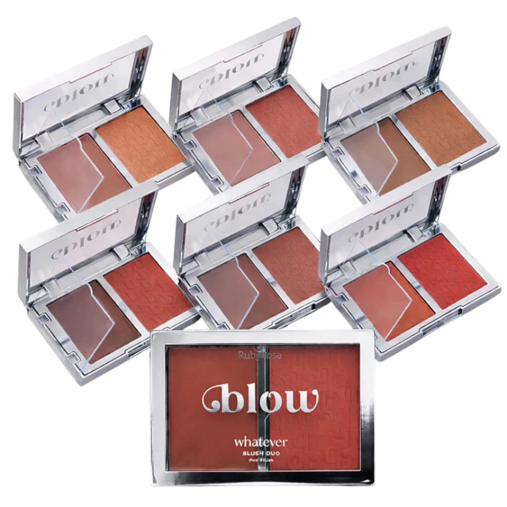 Blush Duo Whatever Cremoso e em pó Linha Blow - Ruby Rose