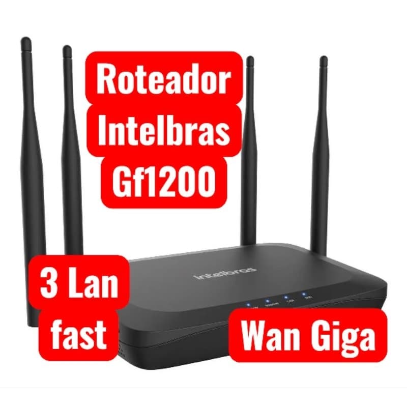 kit 10 roteador Intelbras modelo GF1200 DUALBAND E FONTES