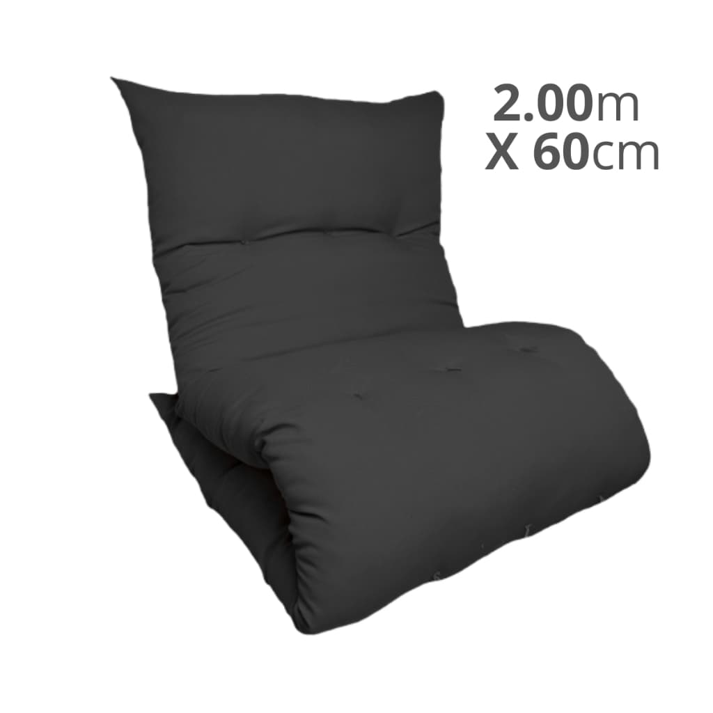 Colchão Futon 200x60cm Almofada Solteiro Portátil Dobrável Macio Colchonete Espreguiçadeira Oxford