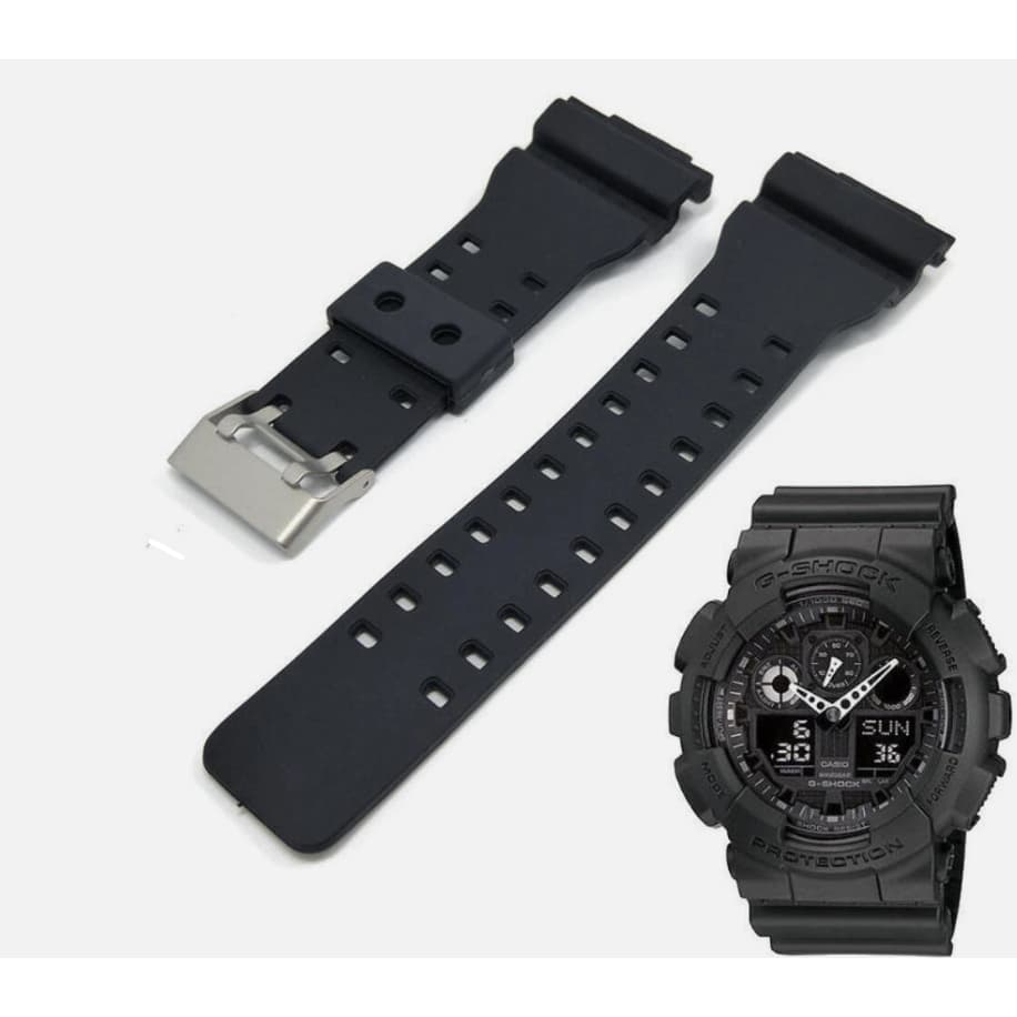 Pulseira Compatível com Casio G-shock + Fivela Ga-100 Ga-110 Ga-150 Ga-120 Ga-300 GLS 8900 GLS 100 Gd-100 Gd-110 Gw-8900