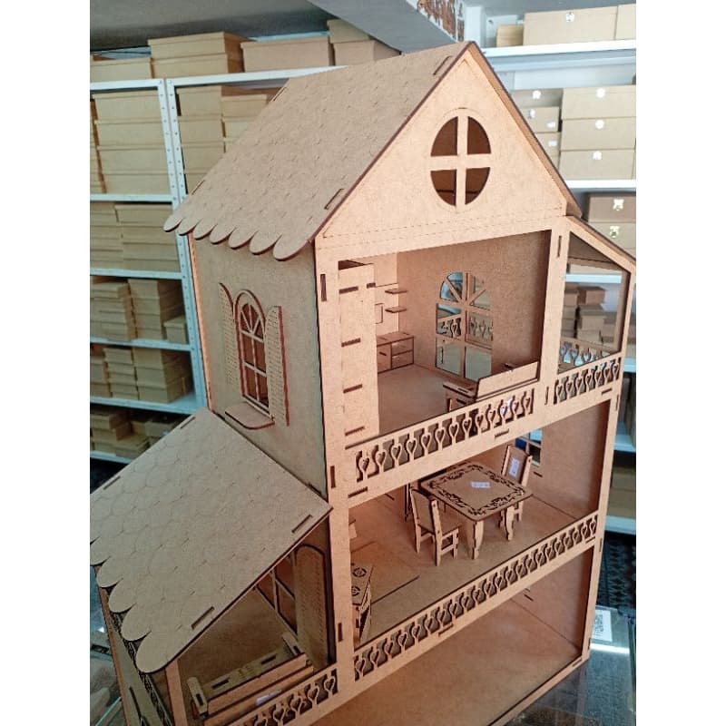 Casinha de boneca MDF