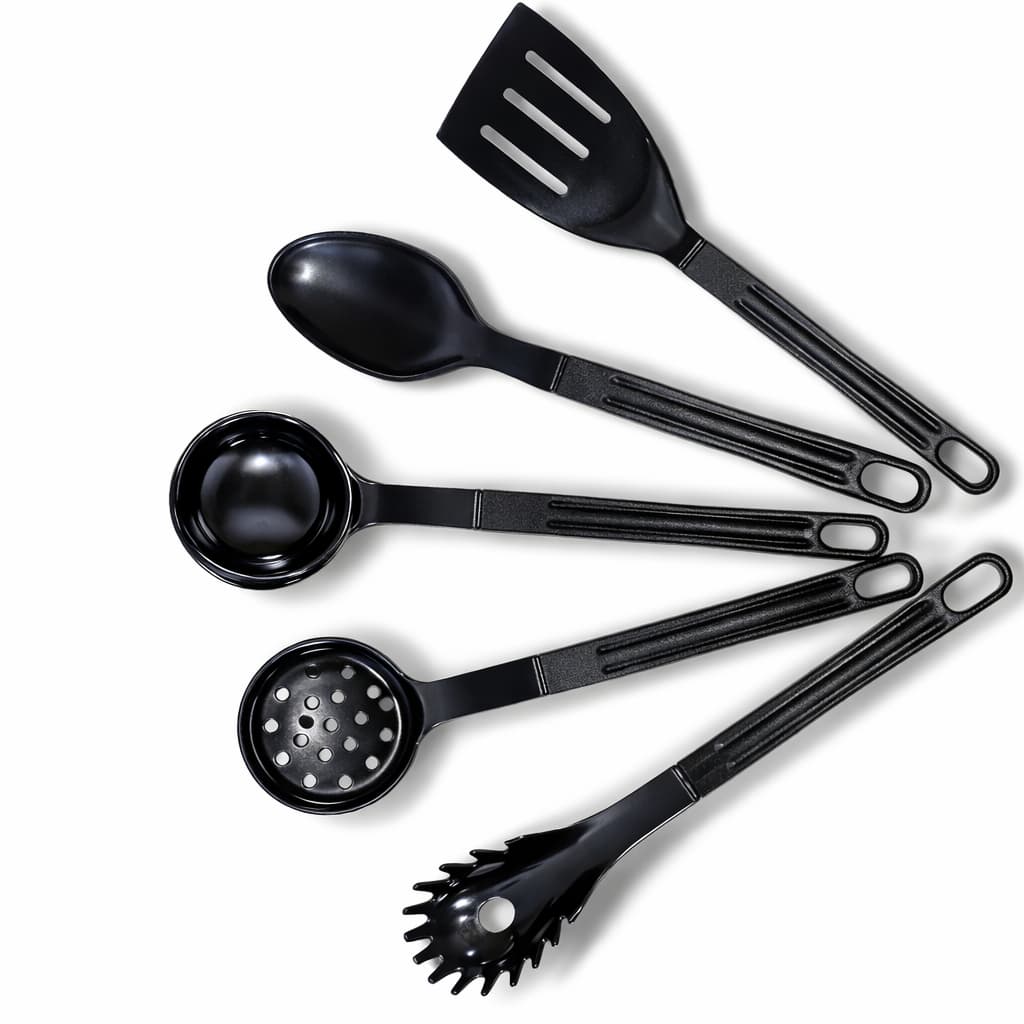 Conjunto De Espátula Nylon 5 Peças Pegador Para Servir