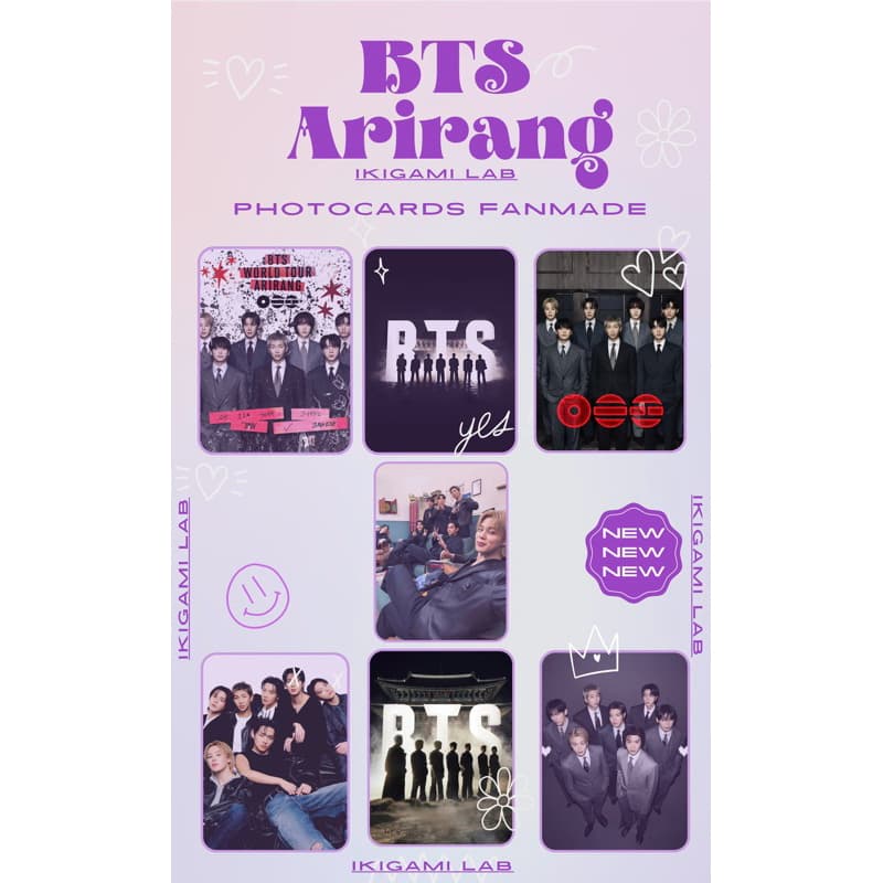 7 Photocard Personalizado Premium - Papel Glossy 180g (À Prova d'Água) - Variados