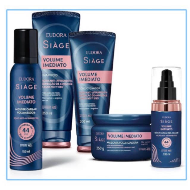 Siàge Volume Imediato- Shampoo, Condicionador, Mousse, Mascara e Sérum