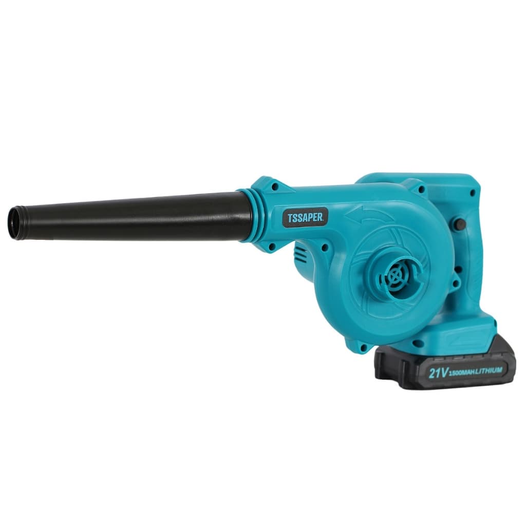 Soprador de Pó Portátil Tssaper 21V Brushless  Bateria 1500mAh Intercambiável
