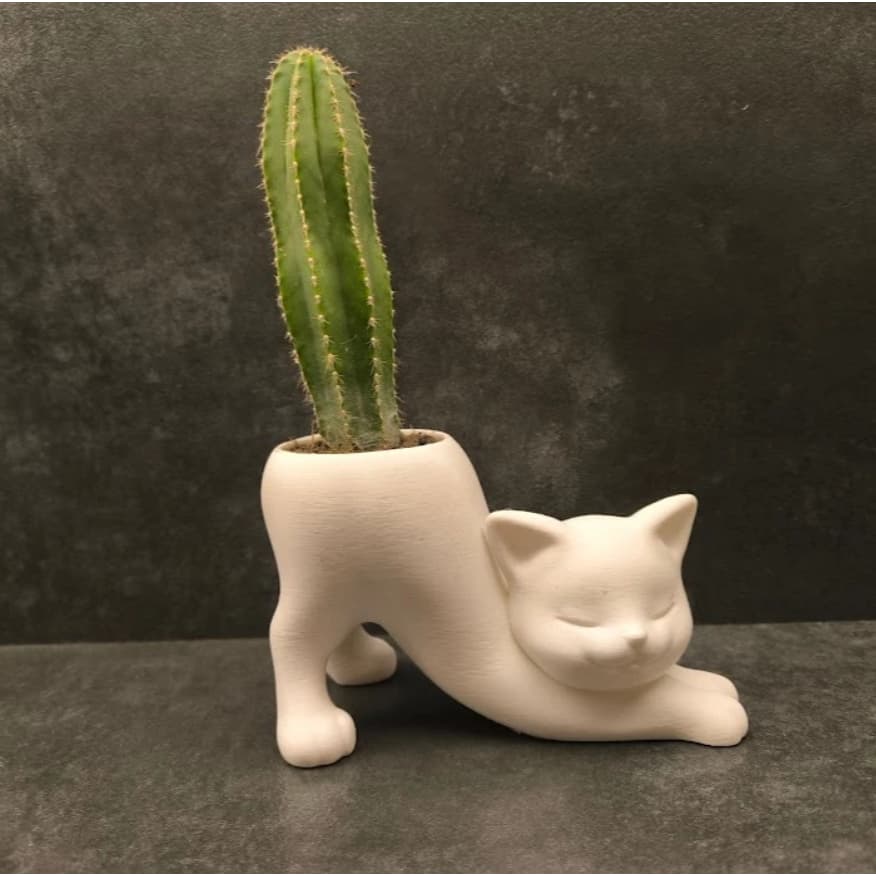 Gato Vaso Decorativo | Vaso para Plantas, Suculentas, Cactos e muito mais