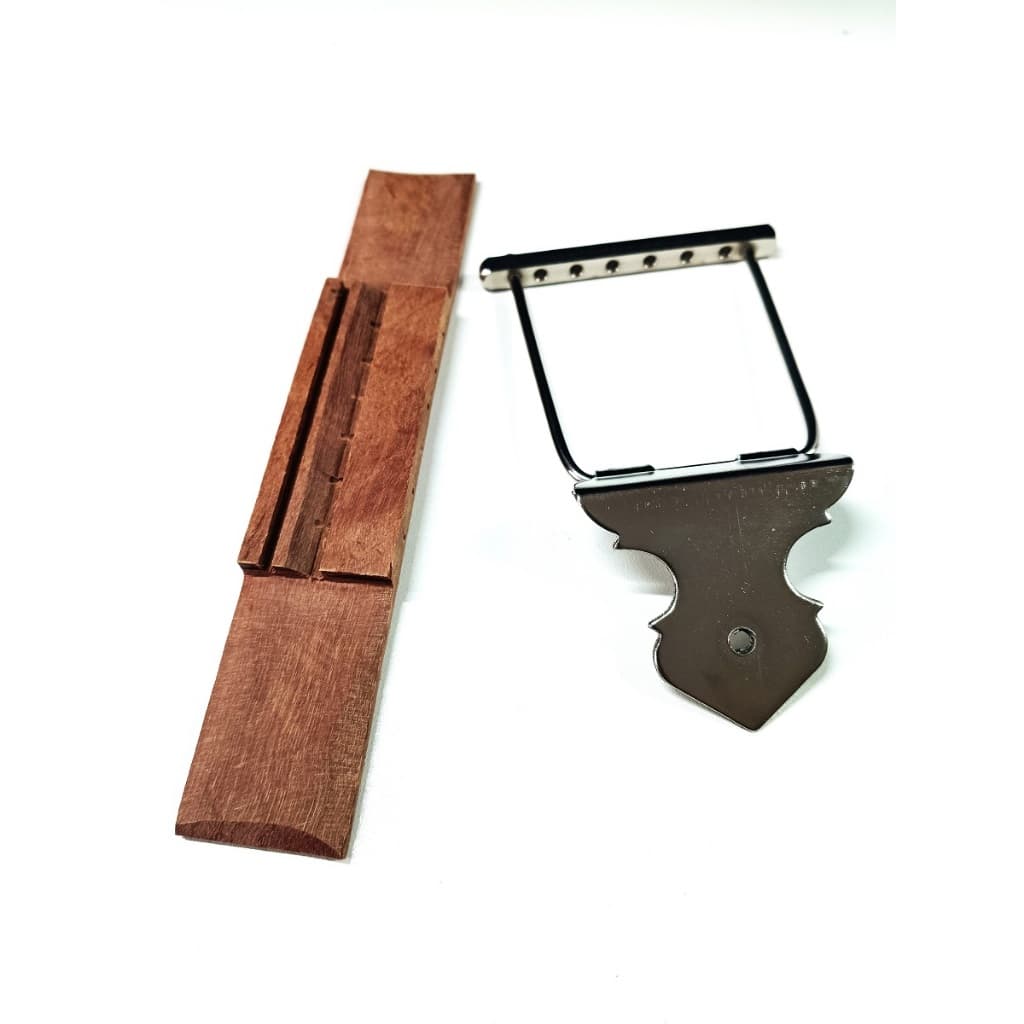 Cavalete Maçaranduba Hardwood + Afirmador Cordal P/ Violão Nylon