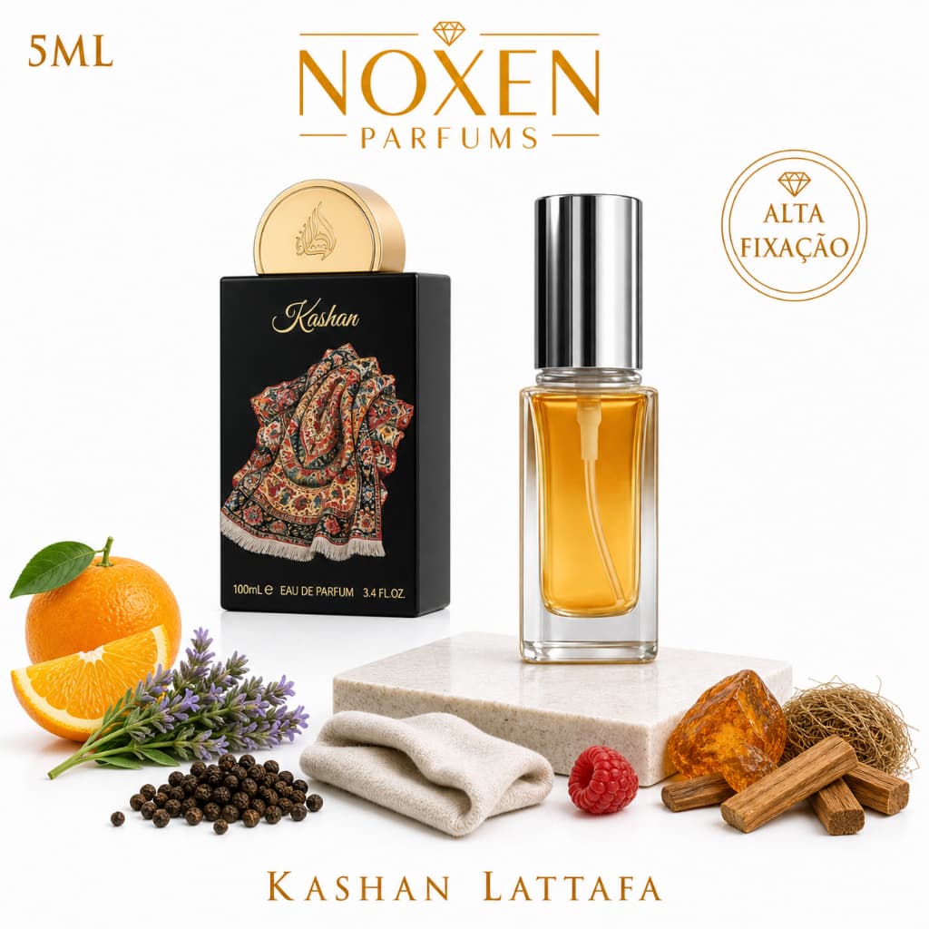 Perfume Masculino 5ml Premium Vidro Spray Kashan Elegante Sofisticado Importado