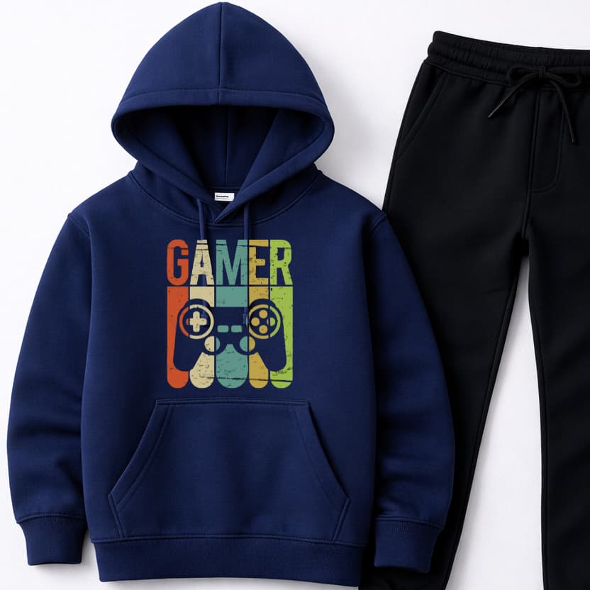 Conjunto Moletom Infantil PREMIUM Estampado Gamer Jogo Menino e Menina Tecido Confortável Quentinho