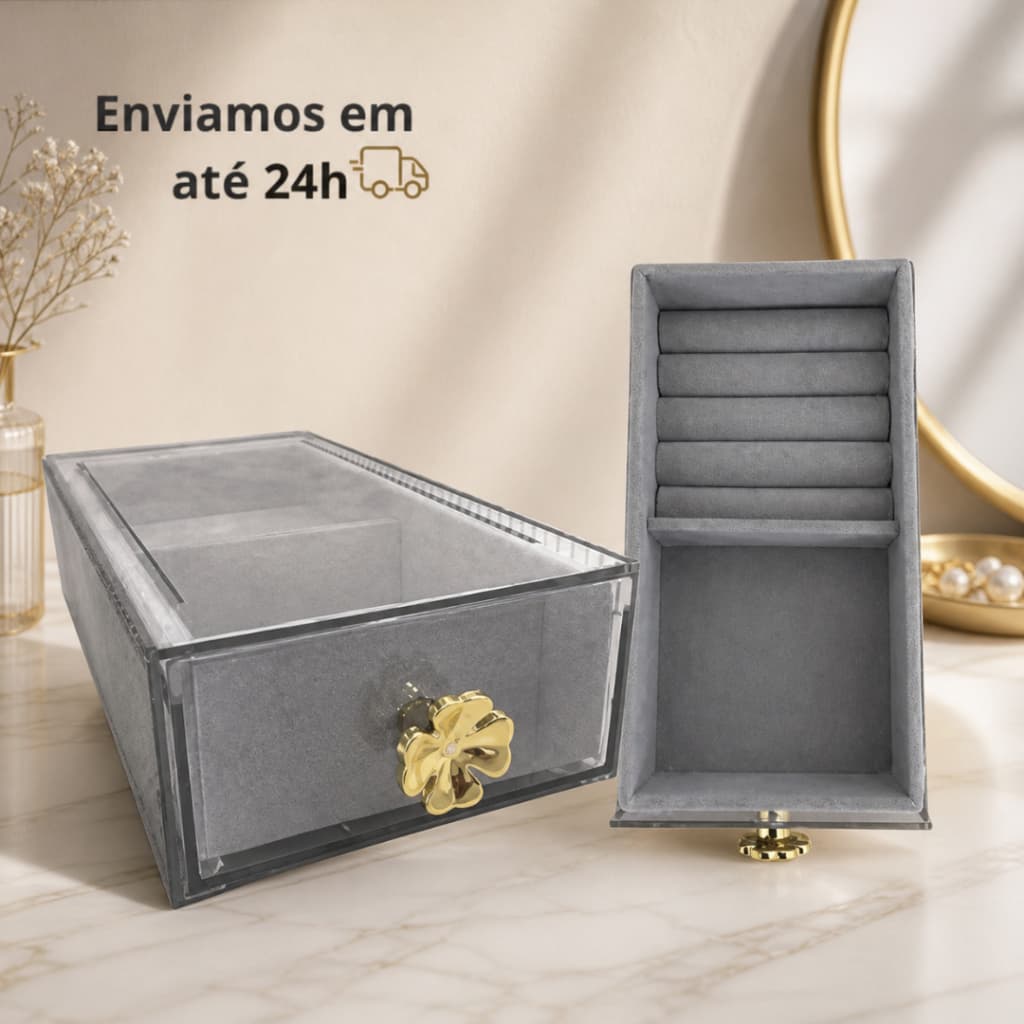 Porta Joia Elegante Fácil Organização