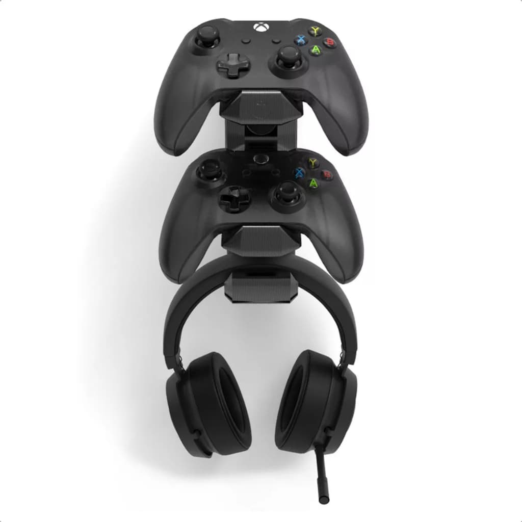 Suporte de parede para 2 Controles e Headset (Xbox Ps3 Ps4 Ps5)