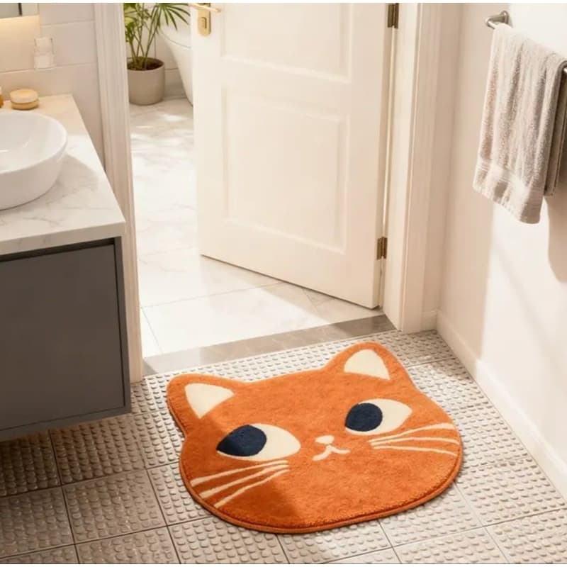 Tapete de gatinho, gato laranja