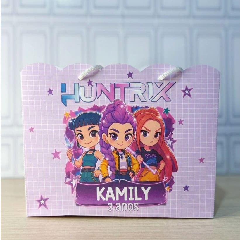 Sacolinha Personalizada GUEIIRRAS DO KPOPP/chá de bebê/ Festa Infantil/Lembrancinha com Nome/Pegue e Monte/aniversário