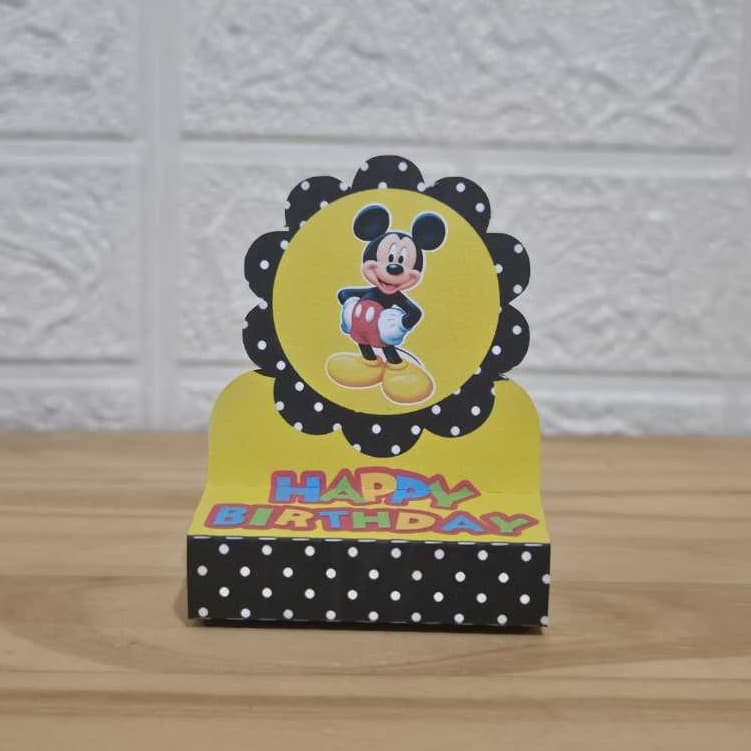 Porta Bis Duplo Mickey / PEGUE E MONTE / PRONTA ENTREGA /Lembrancinha de festa Mickey/Personalizados Mickey