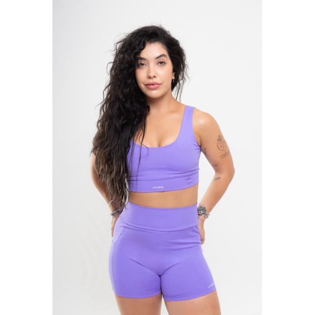 Conjunto Lyvon Fitwear - Violeta - Poliamida