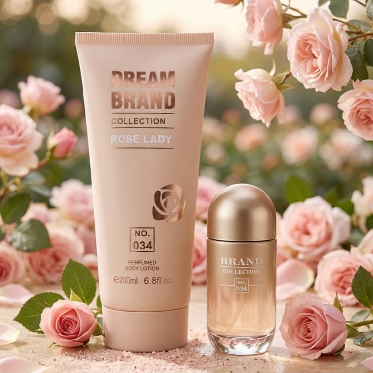 KIT Feminino Perfume e Creme Hidratante No. 034 Brand Collection