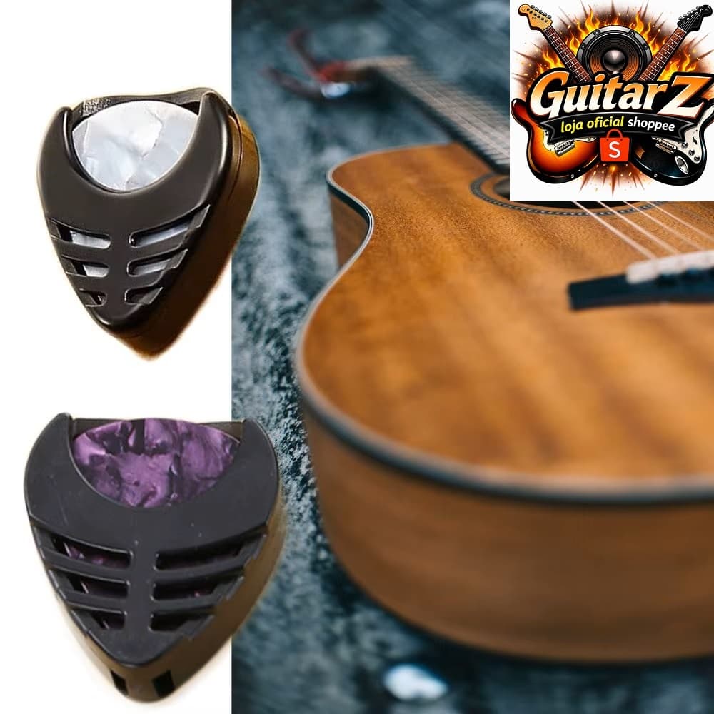 Suporte para Palhetas  Violão Guitarra Baixo Ukulele Porta Palhetas
