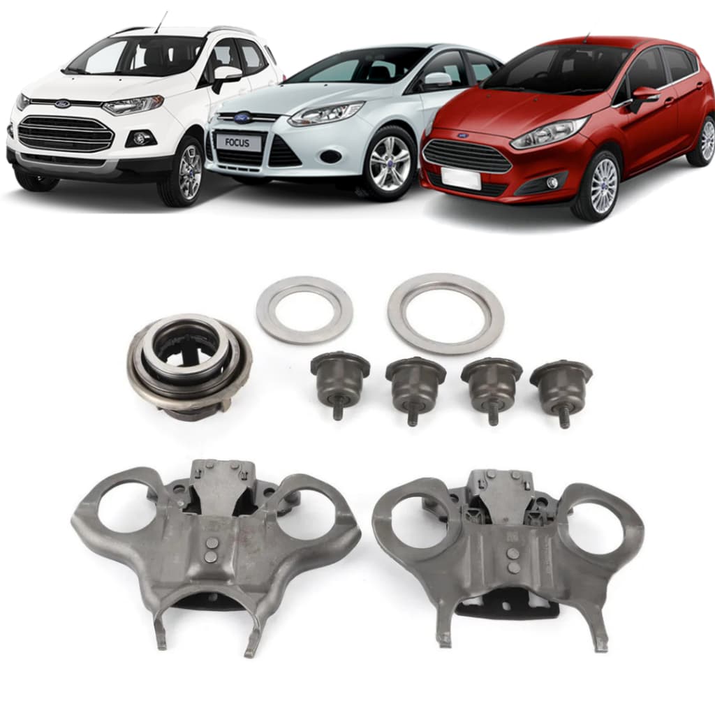 Kit Atuadores 1 E 2 Powershift Com Rolamento Ecosport Focus Fiesta