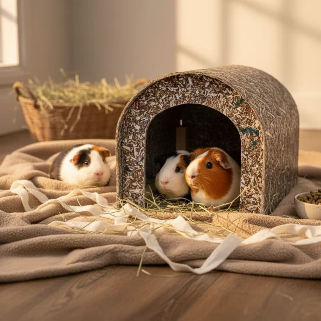 Casinha Toca para Porquinho da Ìndia - Ecológica