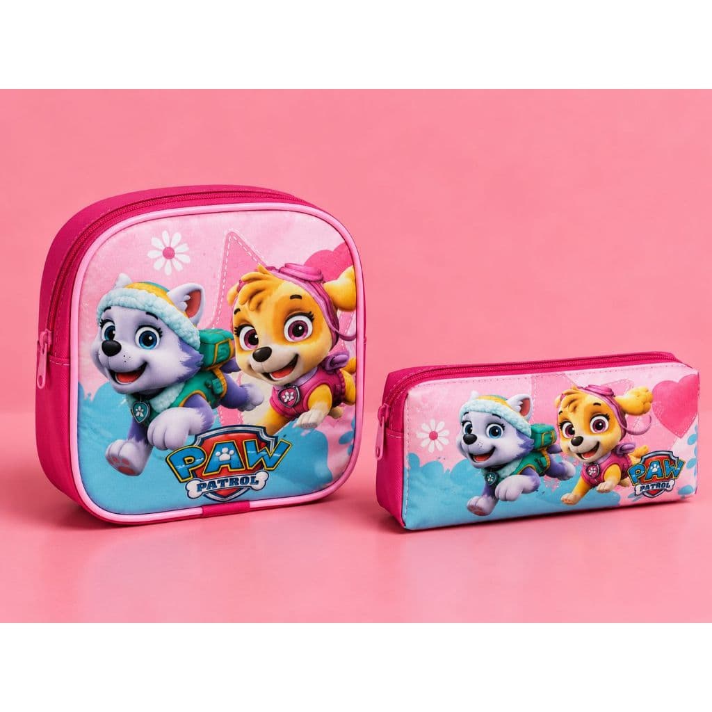 KIT LANCHEIRA + ESTOJO INFANTIL PATRULHA CANINA (NÃO TÉRMICA) Feminina