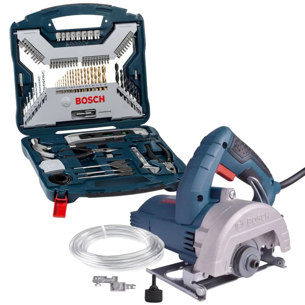 Super Kit Bosch Serra Mármore Gdc151 1500w + Kit Ferramenta 103pçs