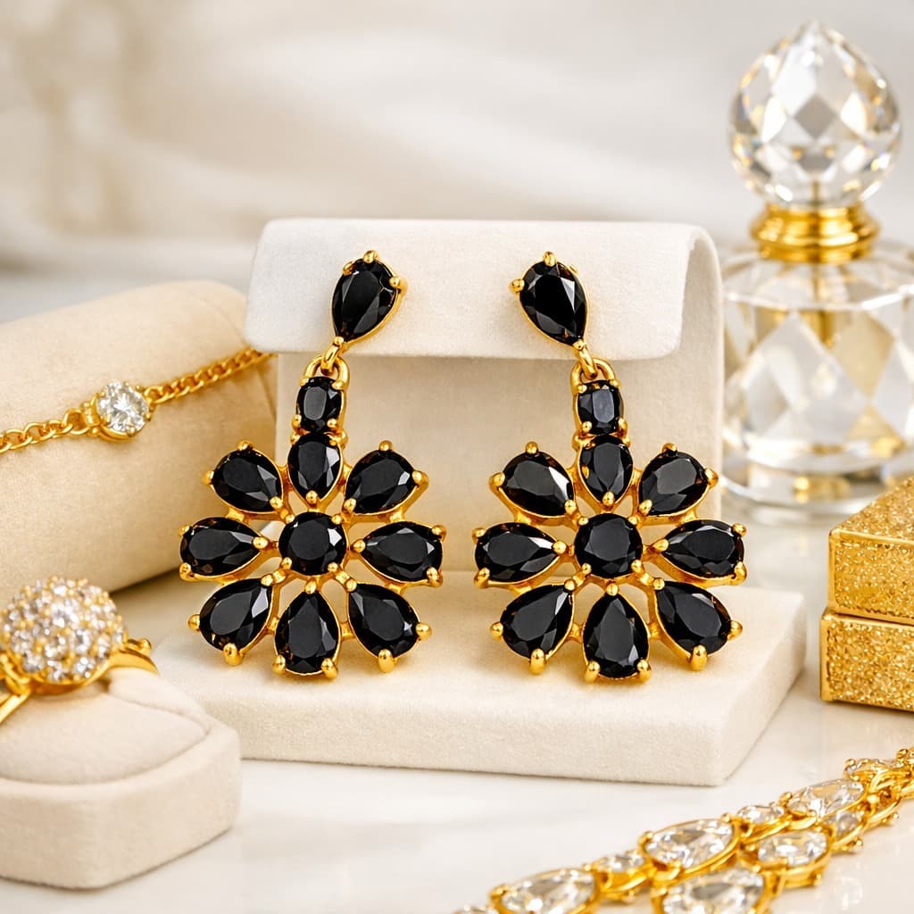 Kit Semi Joias Femininas Luxo Banhado a Ouro ✨ Não Escurece + Pulseira e Brincos
