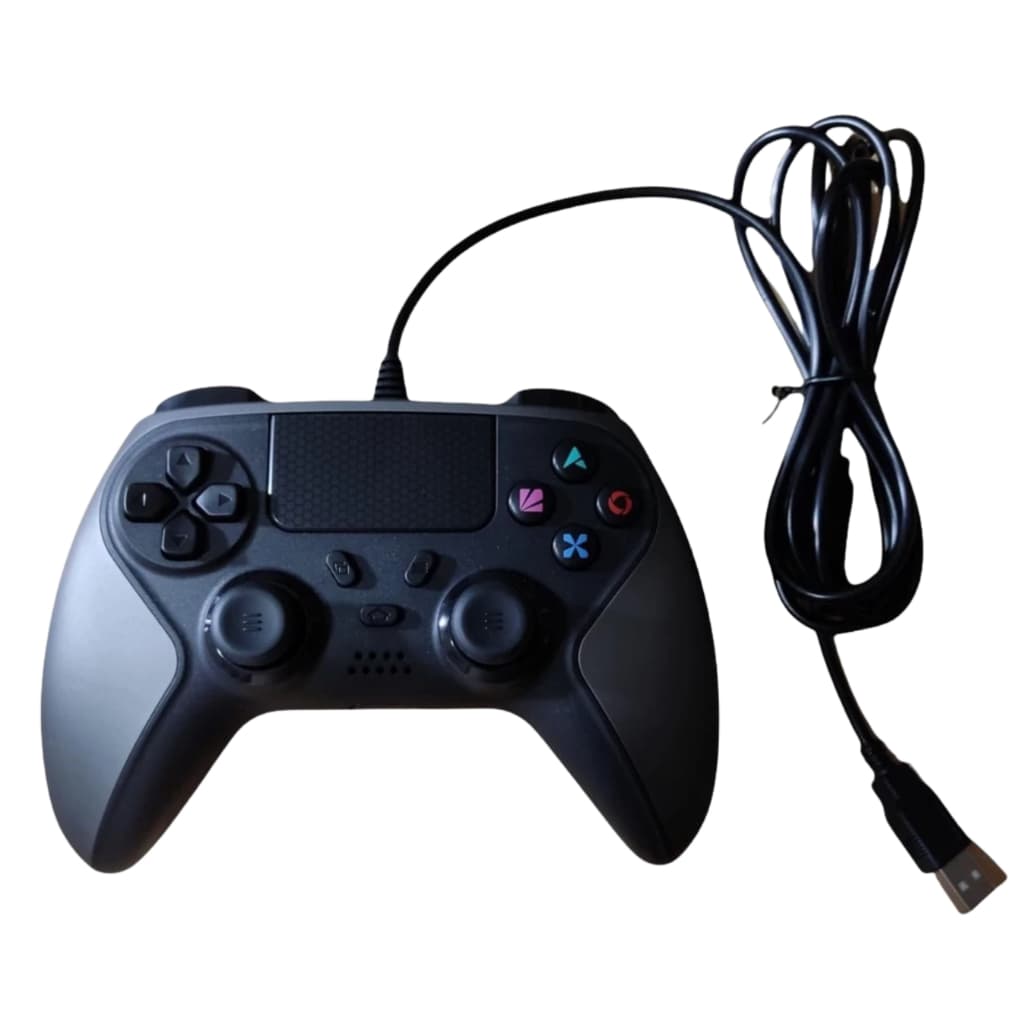 Controle Manete Com Fio Compativel Com Ps4 Play 4 Computador Pc Usb