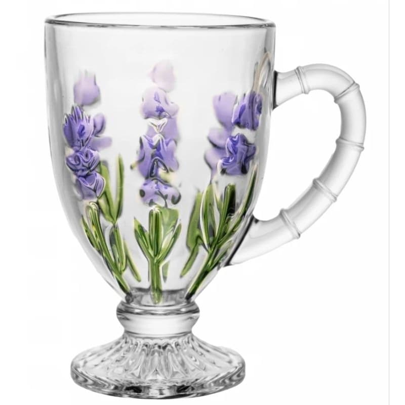 Taça de Cappuccino Lavanda 190ml Cristal - Lyor