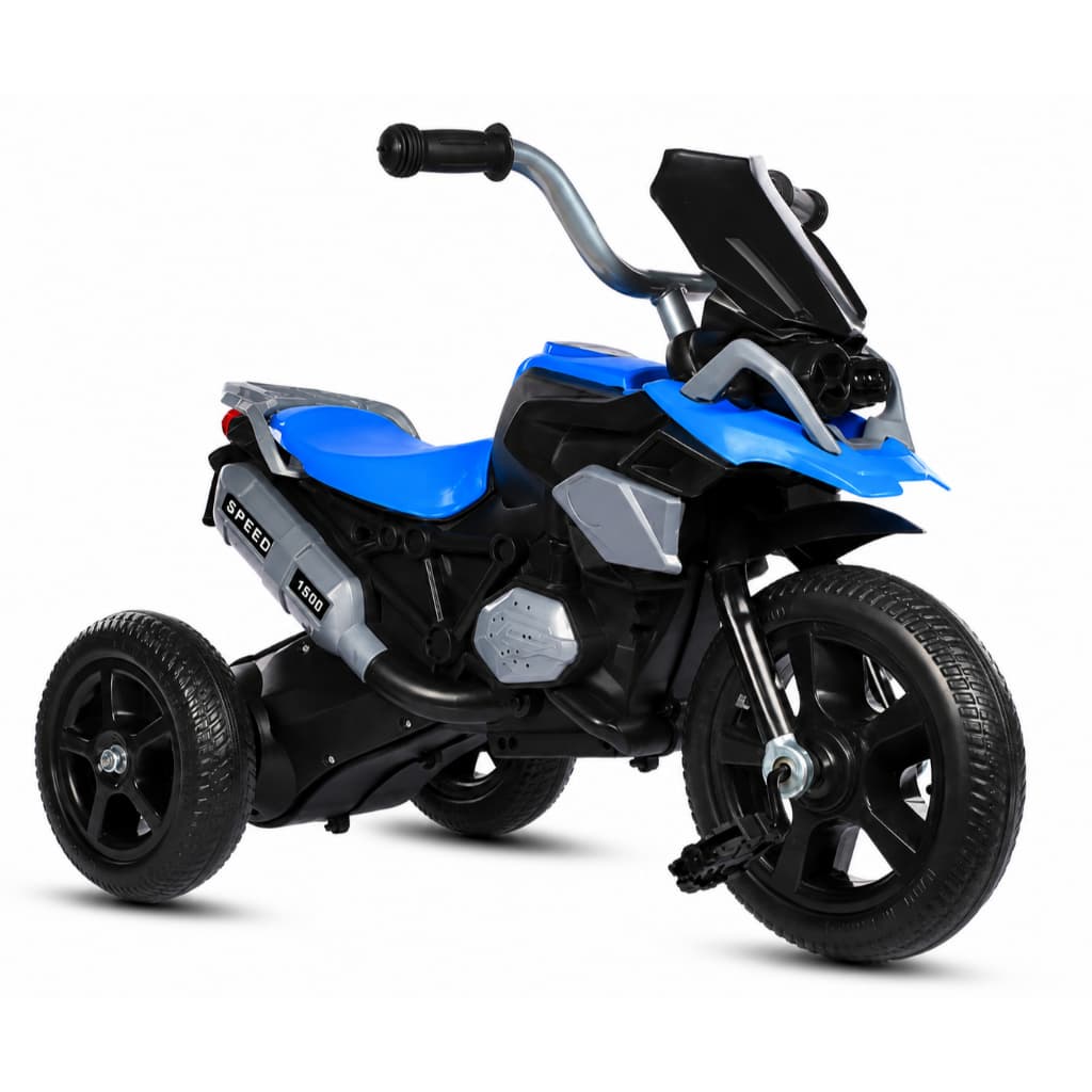 Triciclo Infantil Motoca de Passeio com Pedal Motinho 3 Rodas Mini Moto Brinquedo com Música Azul