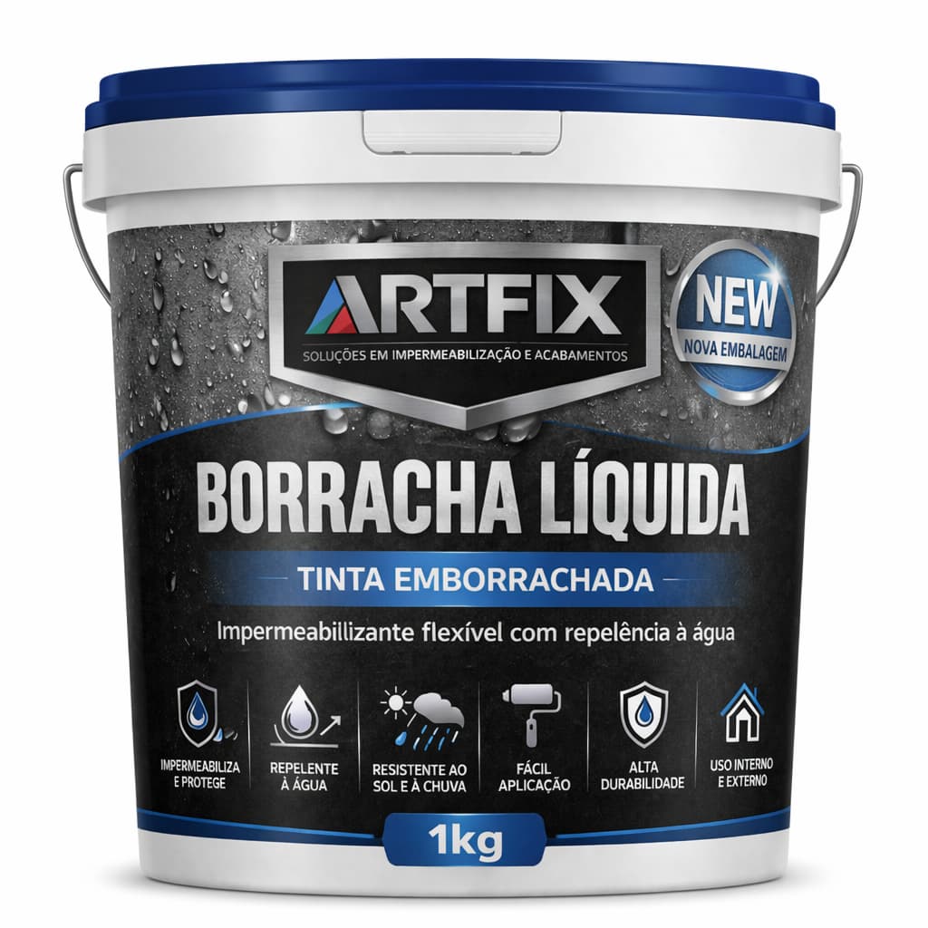QUEIMA DE ESTOQUE - Borracha Liquida 1kg Impermeabiliza E Protege - Galão