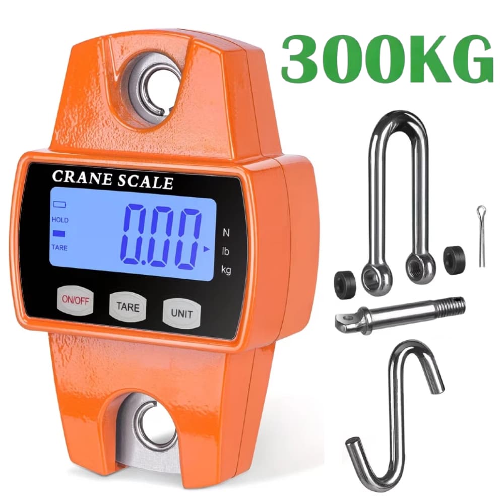 Balança Digital Suspensa 300 Kg 660 Lbs Guindaste Industrial LCD Portátil