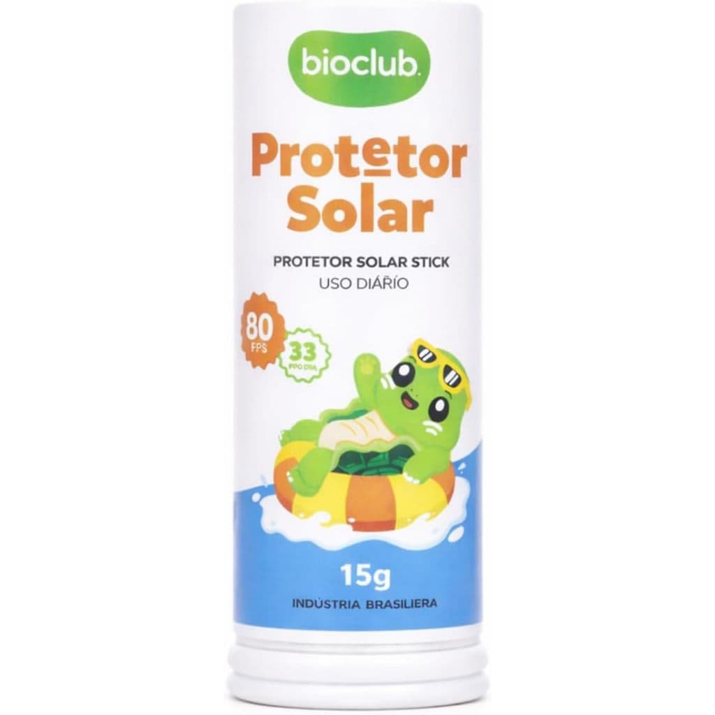 Protetor Solar Infantil Baby Formato Stick (bastão) uso diário 15g proteção 100% Bioclub