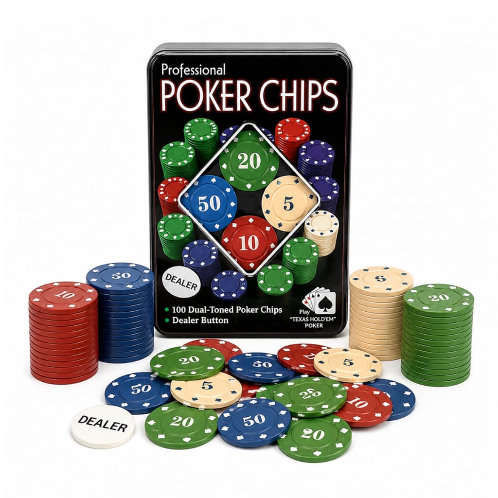Kit 100 fichas numeradas + dealer de Poker chips profissional elite jogo las vegas
