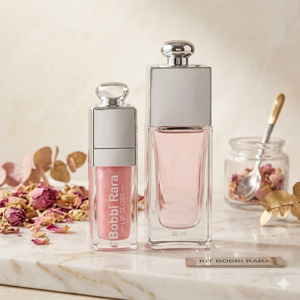 Kit Bobbi Rara Perfume + Lip Gloss 2 Em 1 Feminino