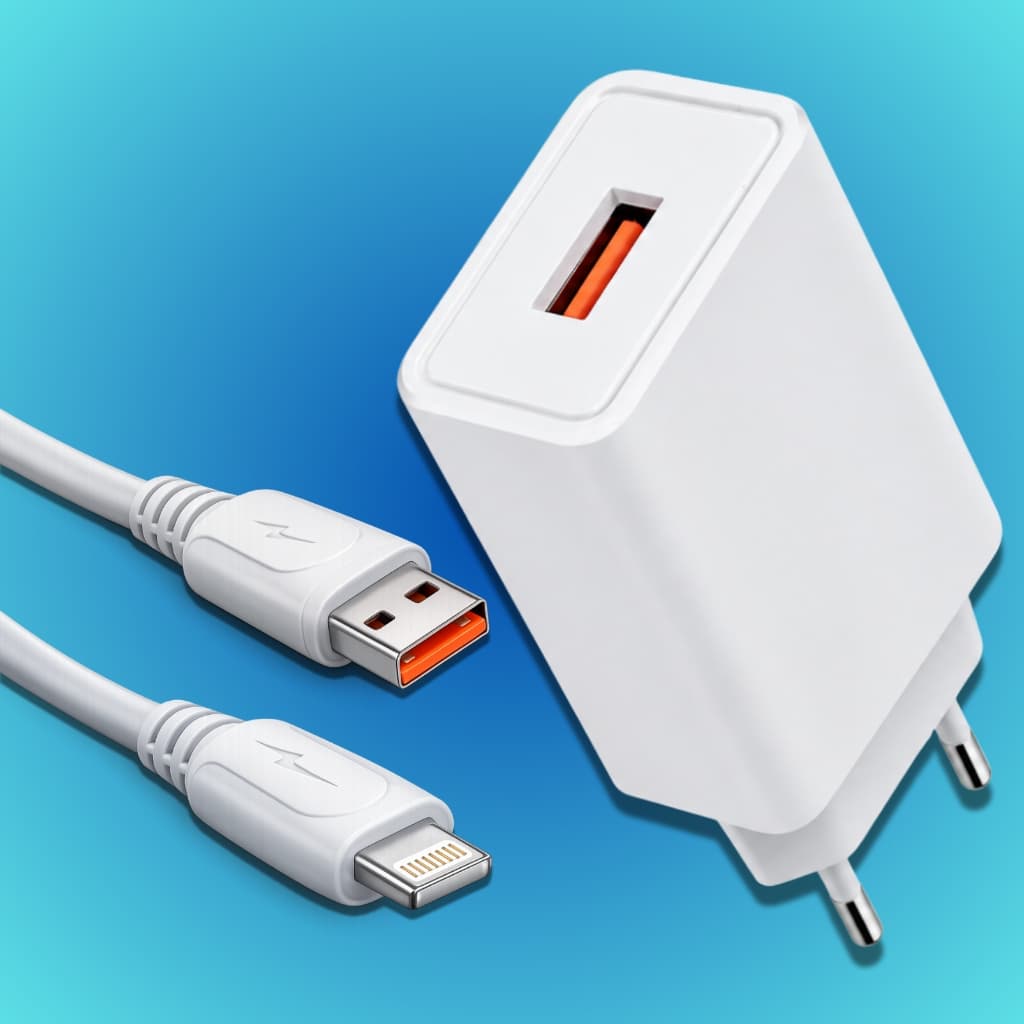 Carregador Rápido Lightning Carga Turbo 3.1a Fonte Bivolt Plug Adaptador Tomada USB Celular Iphone